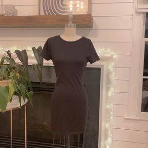 SHEIN Black mini dress with slit size medium